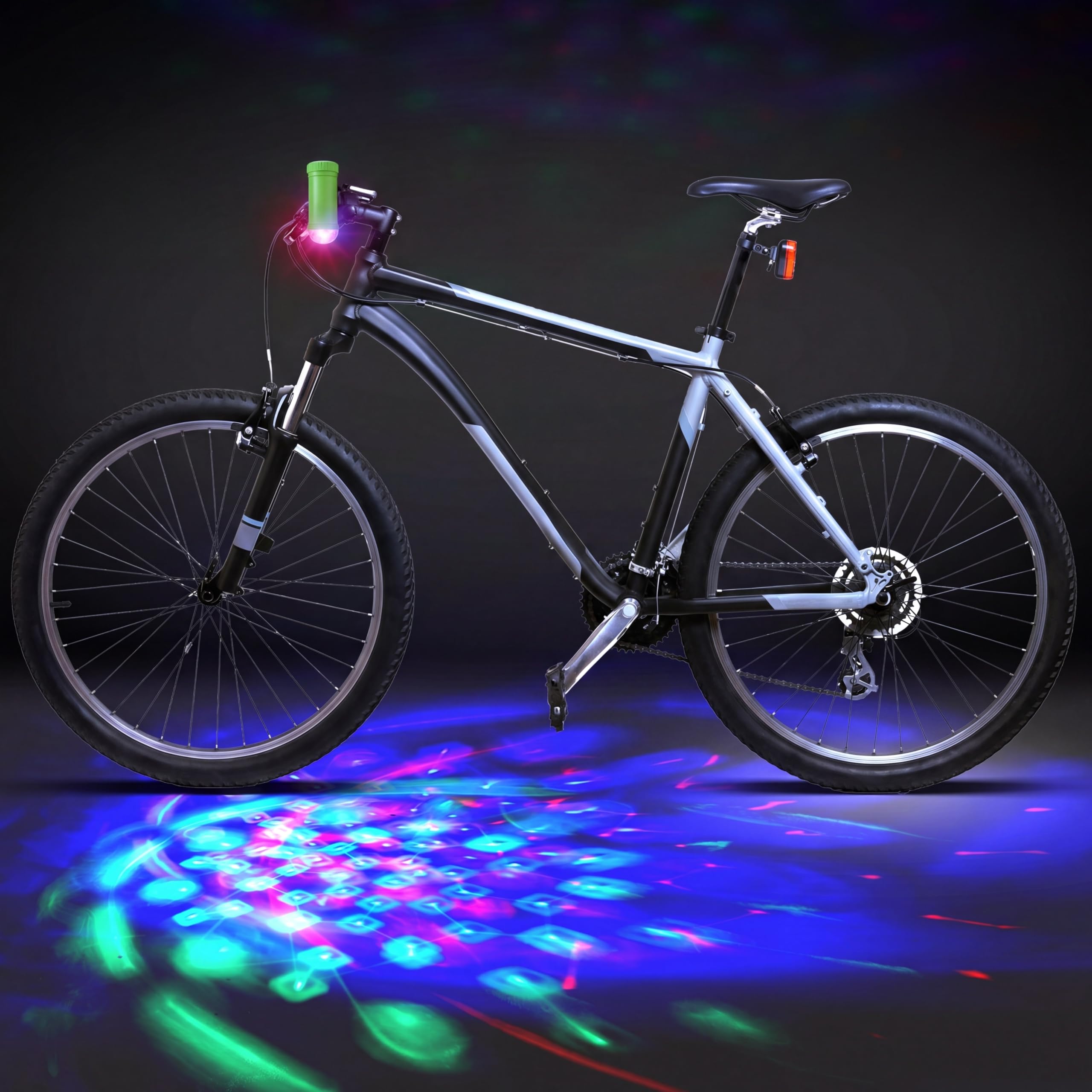 Amazon | Kittmip 1/2/4個 ディスコパーティーLEDバイクライト